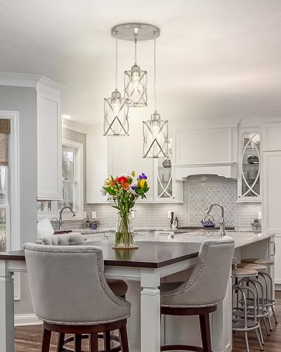 Brushed Nickel Dining Room Chandelier Light Fixture