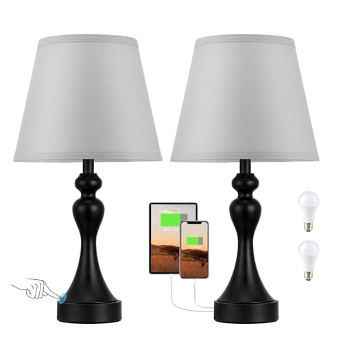 Touch Lamps for Nightstand (2 Count)