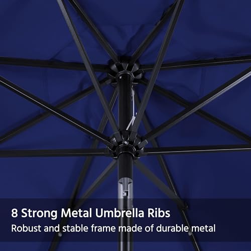 10FT Solar Patio Umbrella w