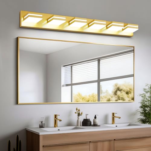Modern LED Gold Acrylic Bathroom Lights Fixtures 6
