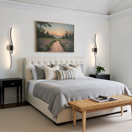 Black Battery Operated Wall Sconces (2 Count)