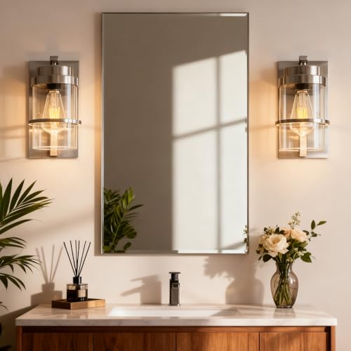 Brushed Nickel Modern Wall Sconces
