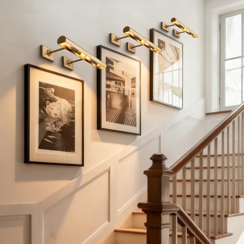 24 inch Brass Picture Light Hardwired Picture Light for Wall
