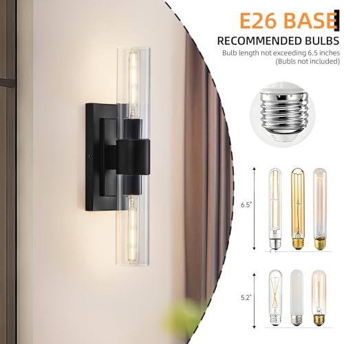 Black Wall Sconces Set of Two (2 Count)