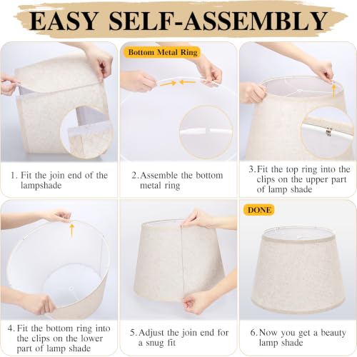 Large Drum Lamp Shades Set of 2 (2 Count)