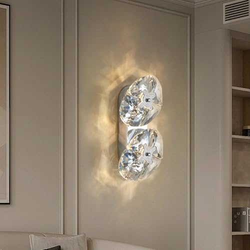 Crystal Chrome Wall Sconces