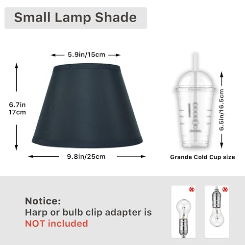 Black Small Lamp Shades Set of 2 (2 Count)
