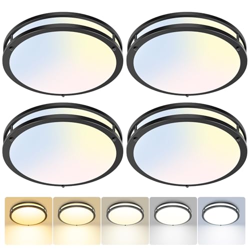 4 Pack Flush Mount Ceiling Light Fixture