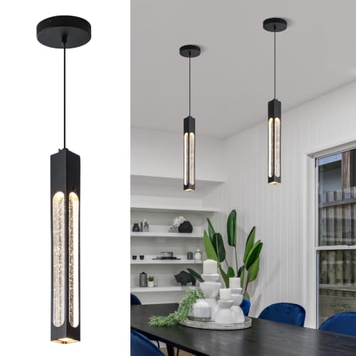 Modern Pendant Lights (Black / 2 Pack)