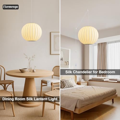 11.8in Plug in Hanging Lamp Small Lantern (Plug in White Round / 11.8in)