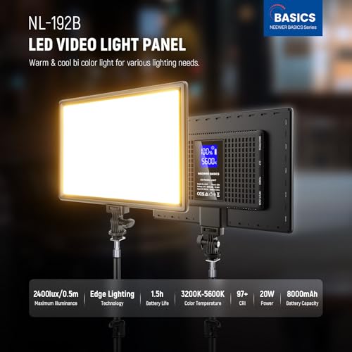 Basics 13" LED Video Light Panel (2 Count)