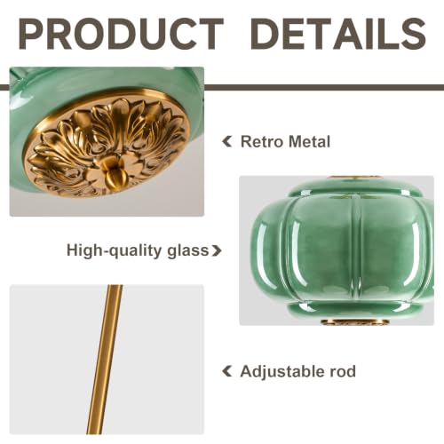 Semi Flush Mount Ceiling Light (Green 15")