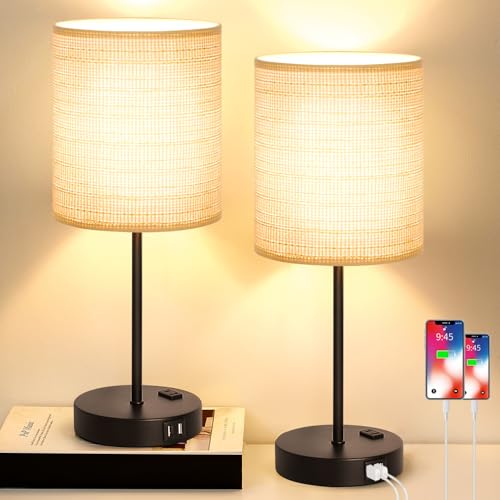 Set of 2 Touch Control Table Lamps