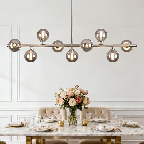 Mid Century Modern Globe Sputnik Chandelier