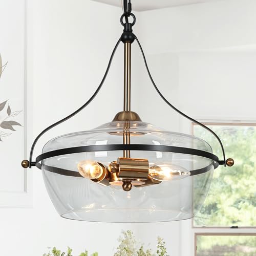 Black and Gold Chandelier (3 Count)