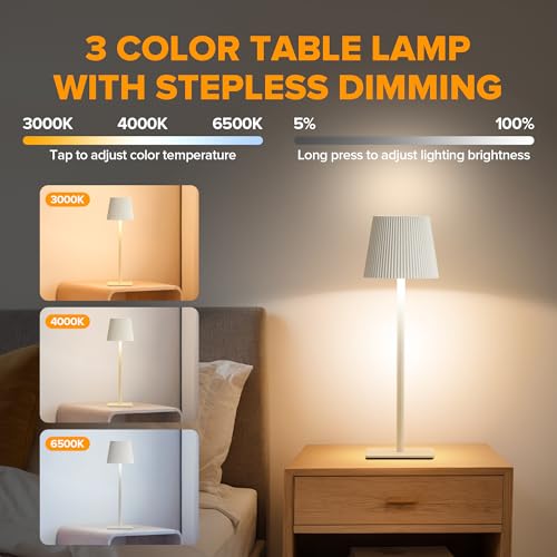 4 Pack Cordless Table Lamp (4 Count)