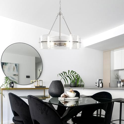 Modern 22 inch Brushed Nickel Dining Room Chandelier