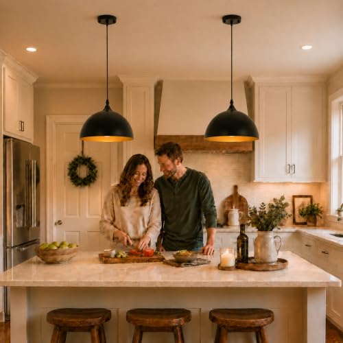Farmhouse Pendant Lighting for Kitchen Island (2 Count)