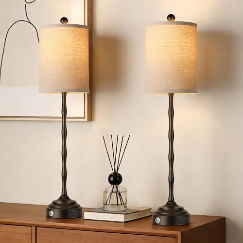 Tall Skinny Beside Lamps Set of 2 (2 Count)