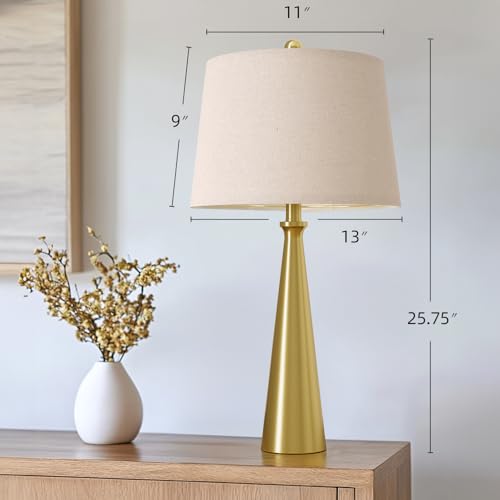 25.75" Modern Table Lamp for Bedroom Set of 2 (2 Count)
