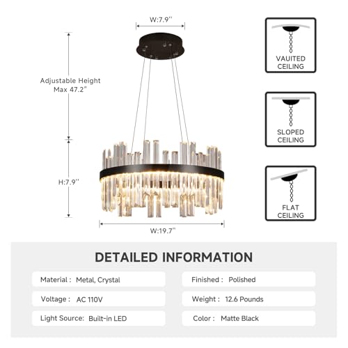 Modern LED Crystal Chandelier
