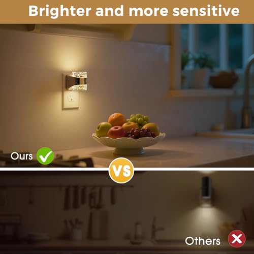 Night Light 2 Pack 3000K Bubble Night Lights Plug into Wall (2 Count)