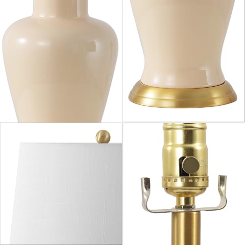 Julian Classic Ceramic Urn Metal LED Table Lamp 29"