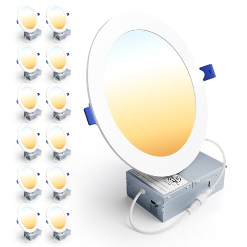 12 Pack 7 Inch LED Recessed Ceiling Light (12 Count)