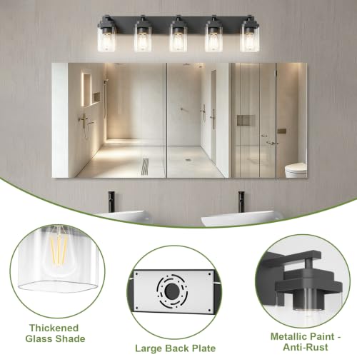 Black Bathroom Light Fixtures