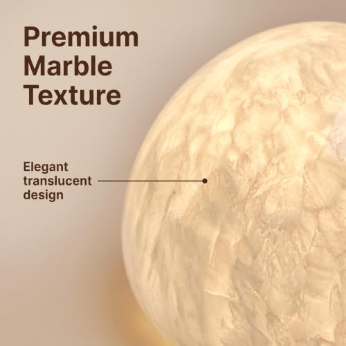 Natural Marble Lamp Cordless Touch Control Night Light 3
