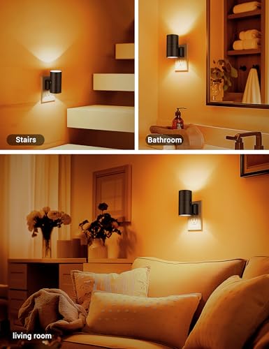 Amber Night Lights Plug into Wall (2 Count)