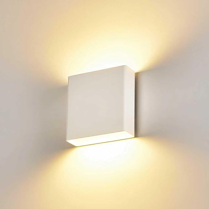 Indoor Outdoor Up and Down Wall Sconce, 5%-100% Dimmable 18W, 5 Color Temperature Selectable (2700K-5000K), Modern Lighting for Living Room/Porch, CRI90+, 120V, ETL FCC Certified - Aura Lighting