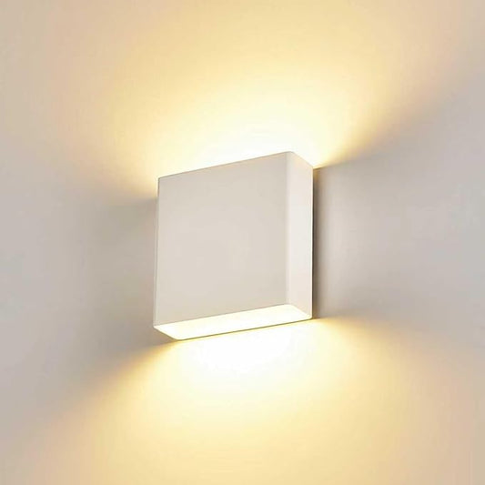 Indoor Outdoor Up and Down Wall Sconce, 5%-100% Dimmable 18W, 5 Color Temperature Selectable (2700K-5000K), Modern Lighting for Living Room/Porch, CRI90+, 120V, ETL FCC Certified - Aura Lighting