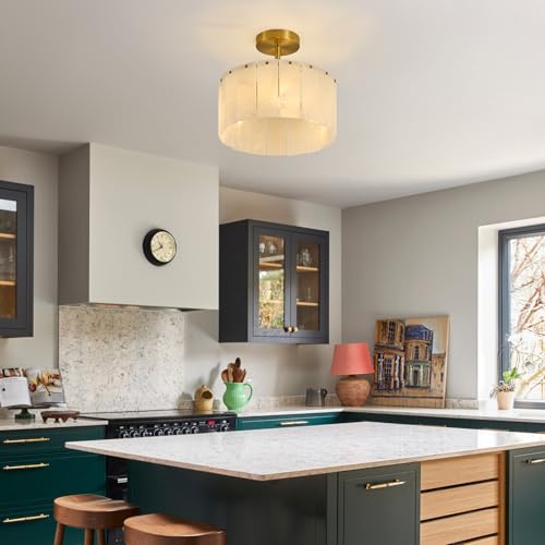 Modern Alabaster Ceiling Light