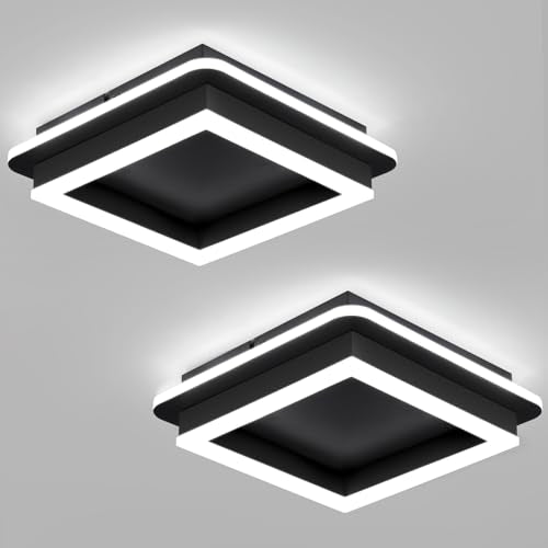 2 Packs Square Flush Mount Ceiling Light