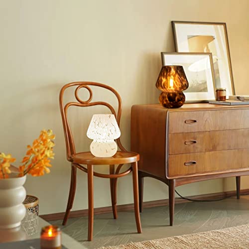 Mushroom Lamp Small Vintage Table Lamp for Bedroom Set of 2 (2 Count)