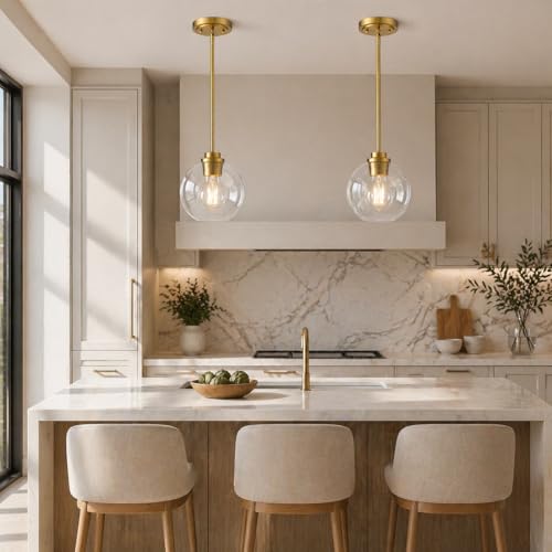 Gold Globe Pendant Light (3 Count)