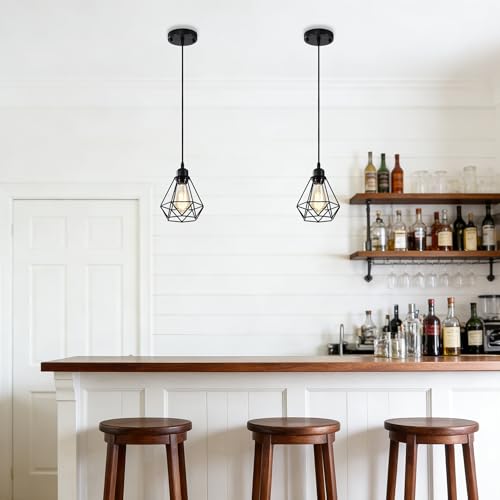 Farmhouse Pendant Lights 2 Pack for Kitchen Island (2 Count)