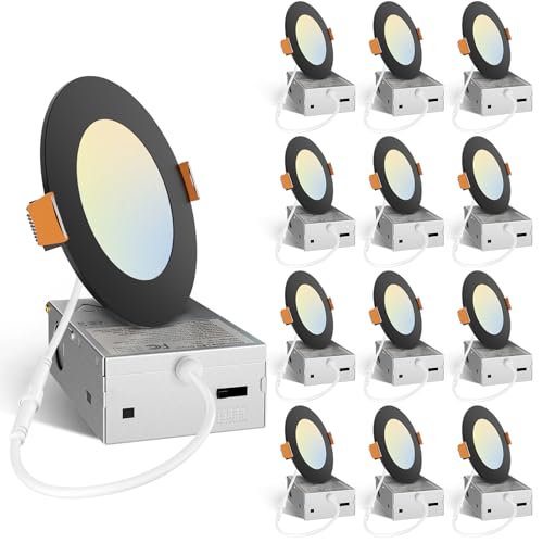 12 Pack 4 Inch LED Recessed Lighting (12 Count)