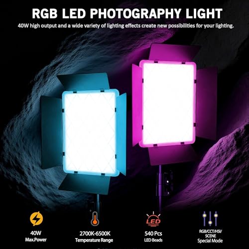 40W RGB Photography Lighting with 20 Effects