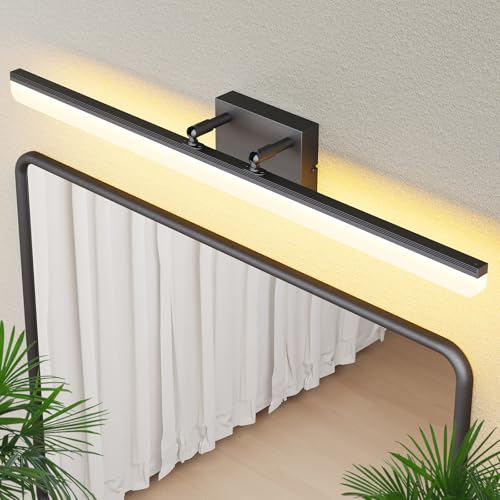 Black Vanity Light 31.5" Long 24W LED Bathroom Light Bar with 5CCT Adjustable Modern Bathroom Vanity Light Fixture for Mirror