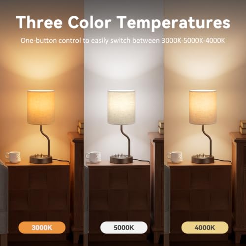 Bedside Lamps for Bedroom Set (2 Count)