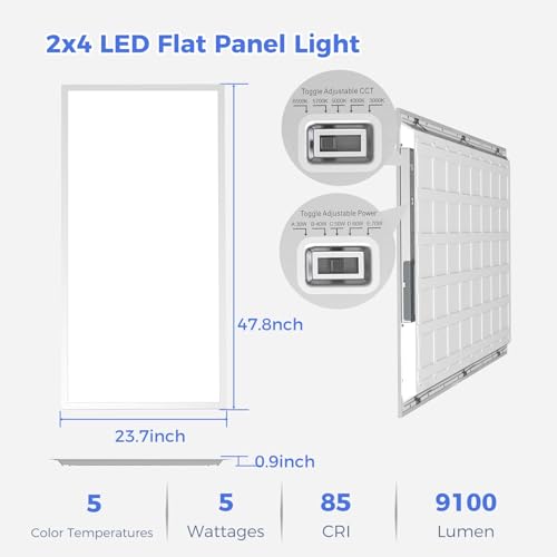 42 Pack 2x4 LED Flat Panel Light (42 Count)