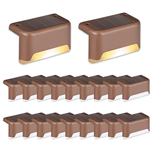 Solar Deck Lights Outdoor 20 Pack (20 Count)