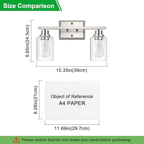 2 Light Bathroom Light Fixtures