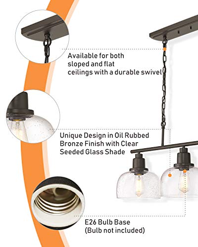 3 Light Kitchen Island Light
