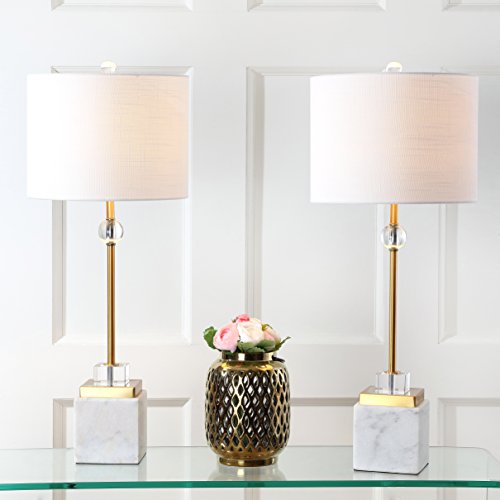 Dawson 30" Marble Metal LED Table Lamp