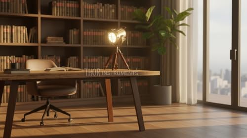 Vintage Industrial Tripod Table Lamp