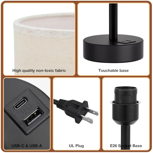 Bedside Table Lamp for Bedroom
