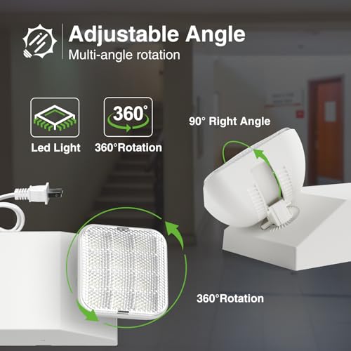 6 Pack Led Emergency Lights with Square Head (6 Count)
